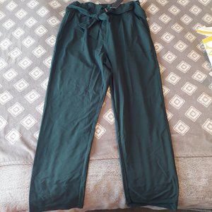 NWT Nancy Kole hunter green high elastic waist pant Women's XXL